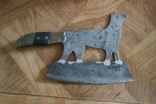 ancien hachoir couperet de