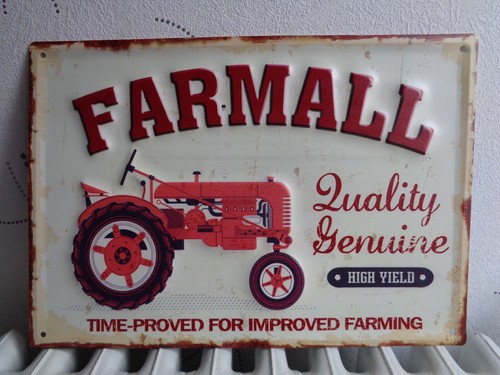 Tole metal tracteur farmall - tracteur,
