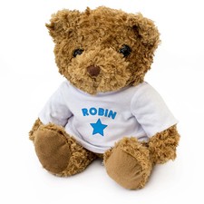 Robin - Ourson En Peluche - Mignon Doux Adorable - Cadeau Présent