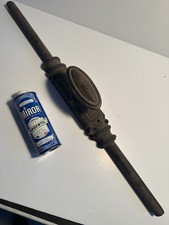 Grande Crémone Fonte Château Poignée Porte Fenêtre Ancien Cabinet Curiosité Fer