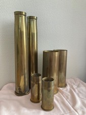 6 ( 2 X 3 )DOUILLES OBUS PDP ,1943 , 65/17 -  bon état