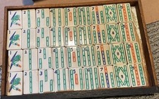 Antique Mah Jong Set - Tiles