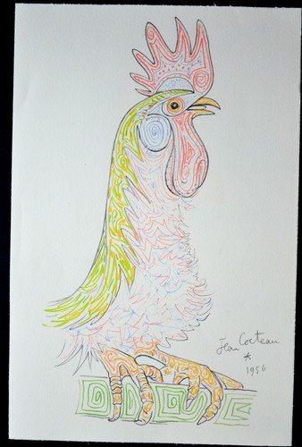 Lithographie jean cocteau - ", le
