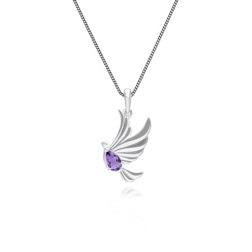 Collier pendentif colombe - collier,