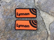 TWO 4 1/2”x2” LYMAN Reloading Embroidered Patch Patches