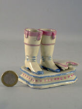 RAVISSANTES PETITES BOTTES EN PORCELAINE, très ancien, cheval, cavalier