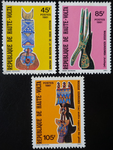 Timbres haute volta - de,