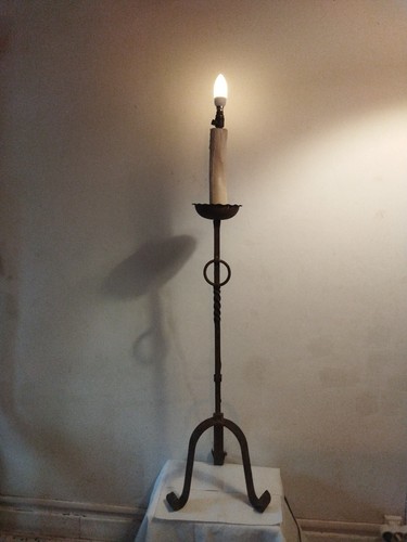 Lampadaire fer forgé wrought - forgé, (wrought