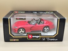 1/18 Dodge Viper RT/10 Cabriolet Rouge 1993 Burago ref: 3065 Made in Italy