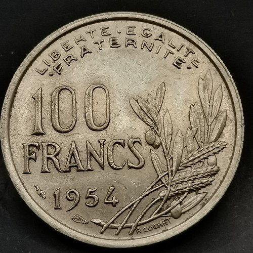 100 francs cochet 1954 - francs,