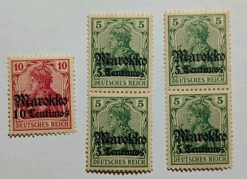 Deutsches reich timbre - deutsches, maroc