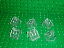 6 x LEGO Clear Slope Brick 3039 / Set 5573/5584/4128/4524/3355/910/722/6167/912.