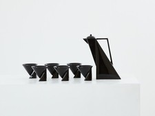 Pierre Casenove for Studio Salins glazed ceramic coffee set 1980s