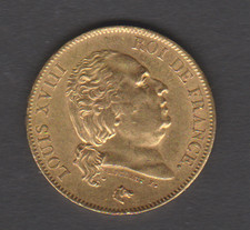 40 FRANCS OR LOUIS XVIII 1818