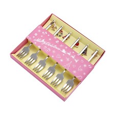 Lot de 6 fourchettes de Noël