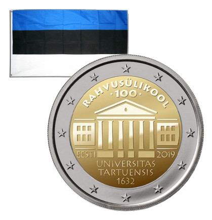 Euros commémorative estonie - euros,