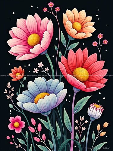 Photo fleurs artistiques - fleurs,