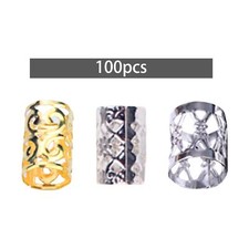 100x Dreadlocks Perles Anneaux