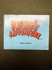 NOTICE SEULE Kirby's Adventure Nintendo NES