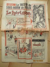 RARE /journal le herisson 1965/ le sous marin de Hitler  1ER PAGE MAUVAISE ETAT