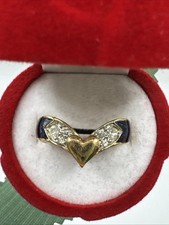 Bague vintage fantaisie cœur