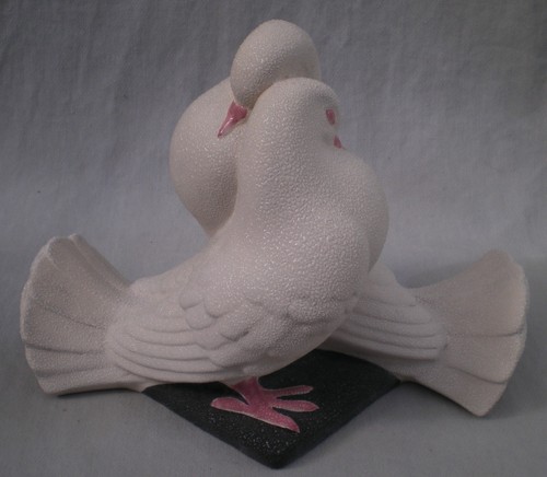 Couple colombes faience - couple, en