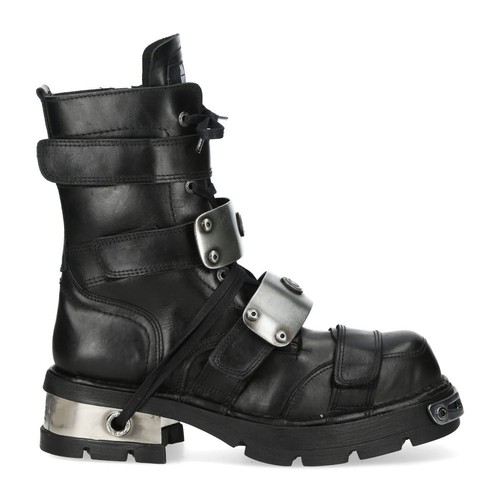 Bottes new rock met048 cuir - bottes,