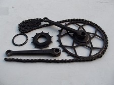 Transmission complète à dents sautées vélo Peugeot ancien 1915