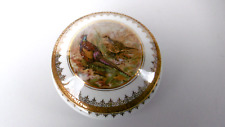 boite porcelaine  limoges faisans p.dussault