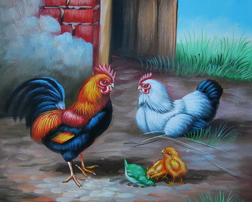 Tableau peinture huile sur - huile,