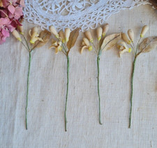 4 ANCIEN BOUQUETS  COURONNE DE MARIEE  FLEURS EN CIRE NAPOLEON III