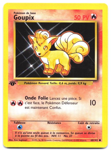 Carte pokémon goupix 102 - carte,