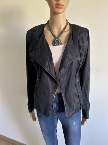 Veste noire matière - bi,