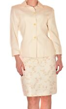 ensemble tailleur crème cérémonie élégant blazer jupe taille haute taille 36/38
