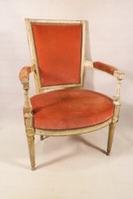 ANCIEN TRES JOLI SIEGE LAQUE CABRIOLET EPOQUE LOUIS XVI DIRECTOIRE XVIII ème