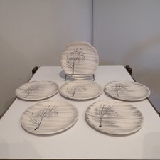 6 assiettes plate dessert