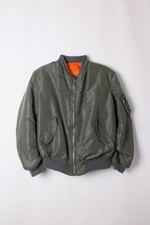 Alpha Industries Ma-1 Bomber Veste Vert Fabriqué Grand