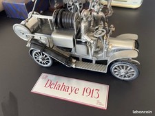 Camion de collection Pompiers Delahaye 1913 en étain – avec 2 figurines