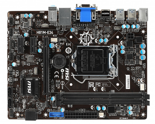 Carte mère msi h81m e34 - msi, h81m-e34
