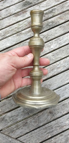 Bougeoir etain ancien - bougeoir,