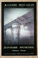 Poumeyrol 1978 Affiche Exposition Galerie Bijan Aalam Paris 
