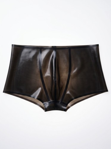 New caleçon latex noir - -,