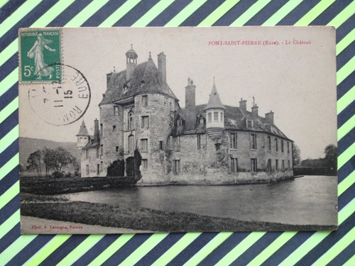 Cpa pont saint pierre - saint, (eure)