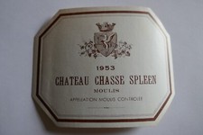 étiquette ancienne 1953 VIN