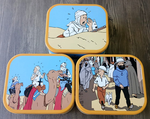 Lot boite metal tintin - de,