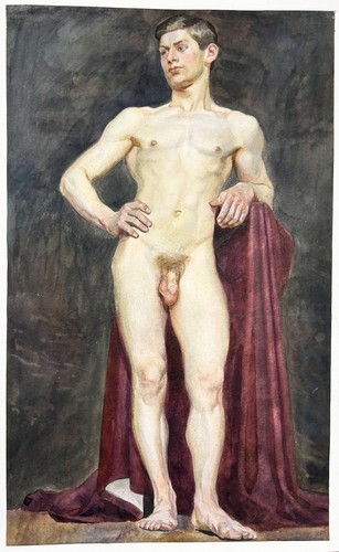 Acte homme debout - d’homme, nude