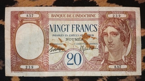 Billet francs paon banque - billet,