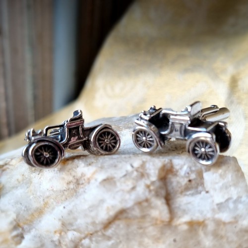 Boutons manchette argent - boutons,