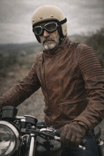 BLOUSON HOMME BIKER RETRO