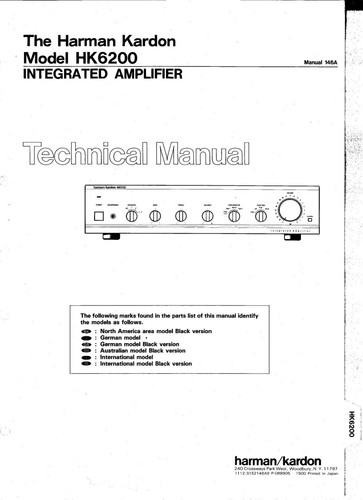 Service manuel instructions - manuel, d'instructions